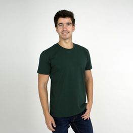 Базовая футболка мужская зеленая 1