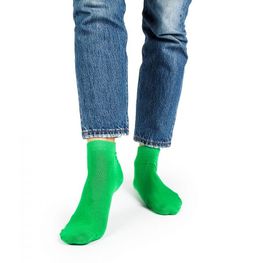 Носки короткие зеленые женские