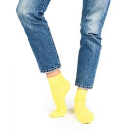 Носки желтые короткие