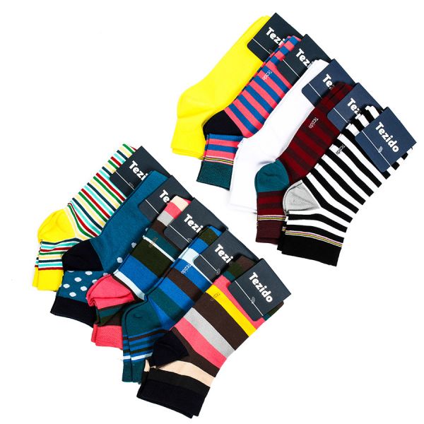 Комплект носков: короткие цветные носки 92