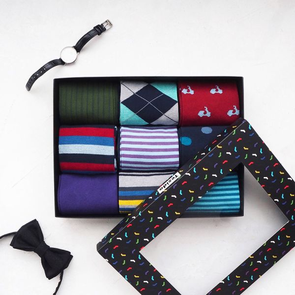 Подарочный набор носков Tezidо на 9 пар джентельмен 1
