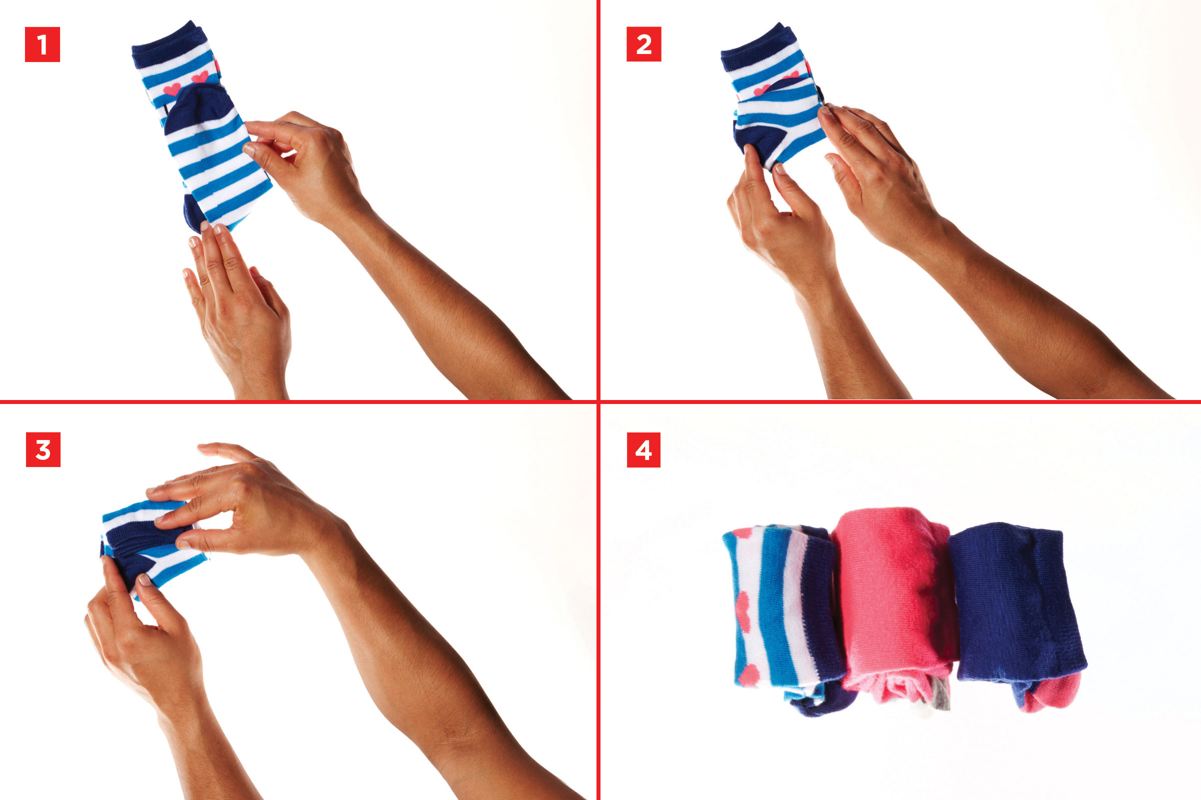 Как сложить носки