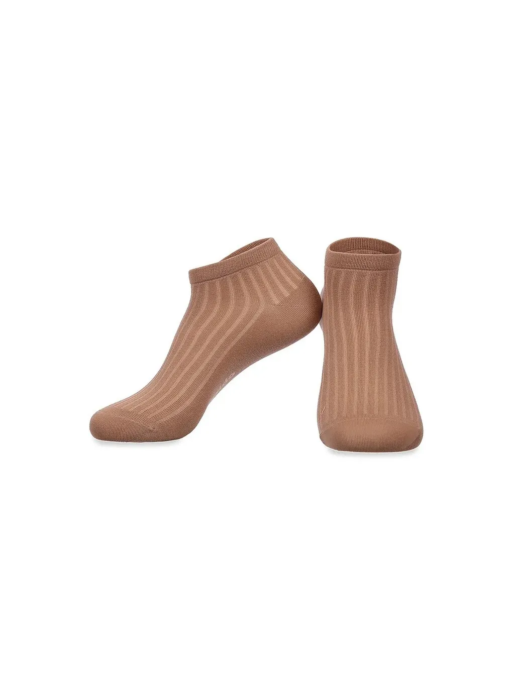 Носки женские короткие в рубчик | кофе, Т2259, р. 36-40