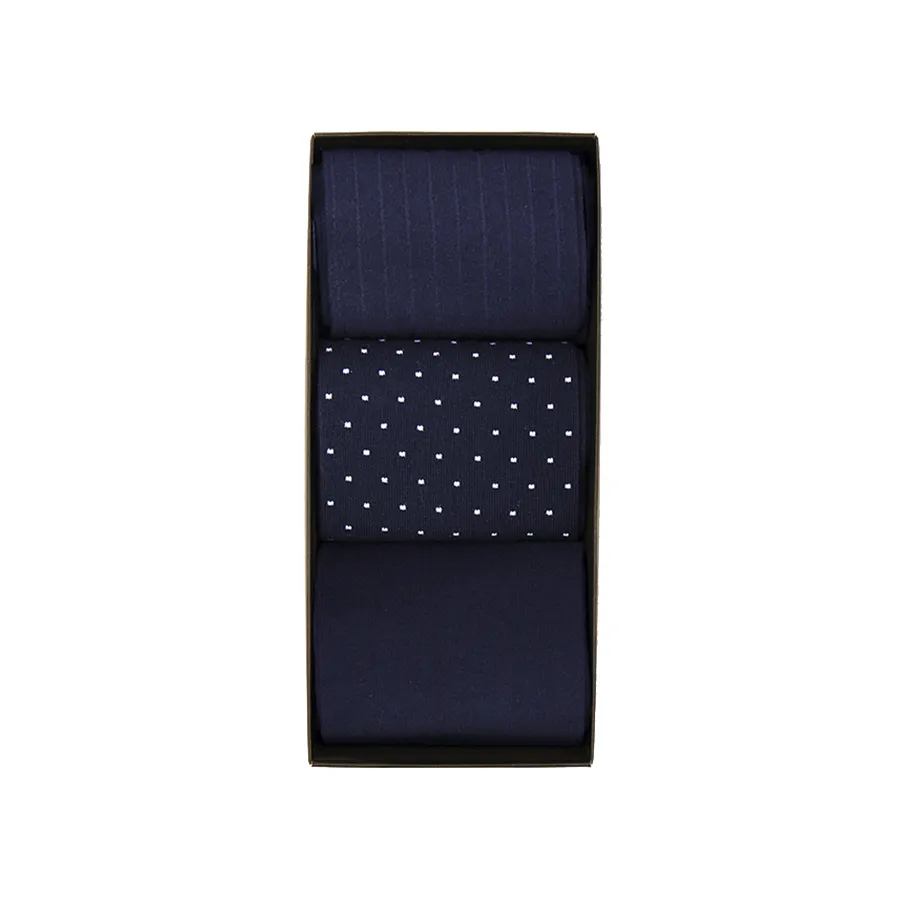 Подарочный набор носков Н361 темно-синий (3 пары)