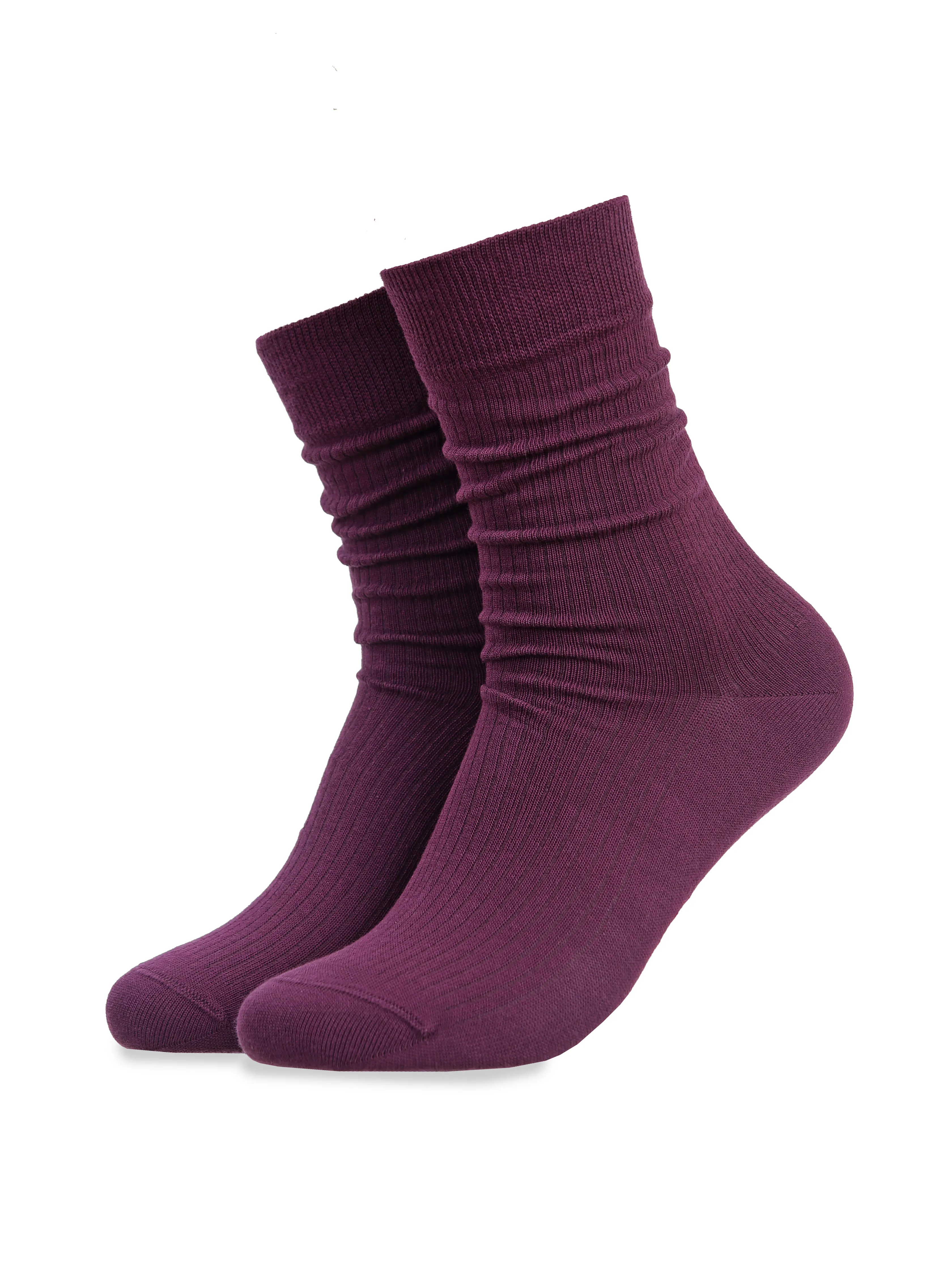 Носки женские Рубчик Фудзи | пыльный бордовый, Т2539