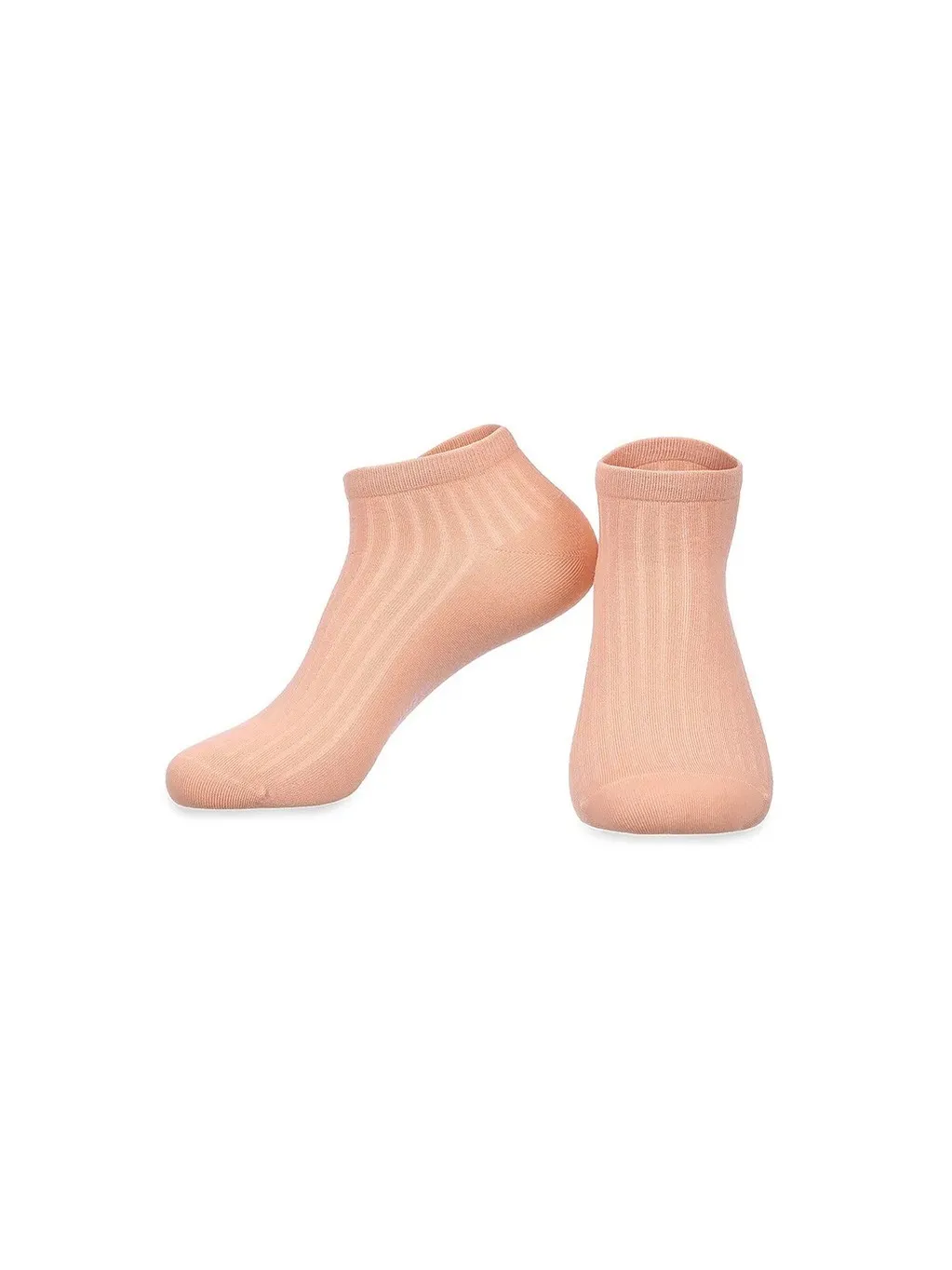 Носки женские короткие в рубчик | пыльно-розовый, Т2255, р. 36-40